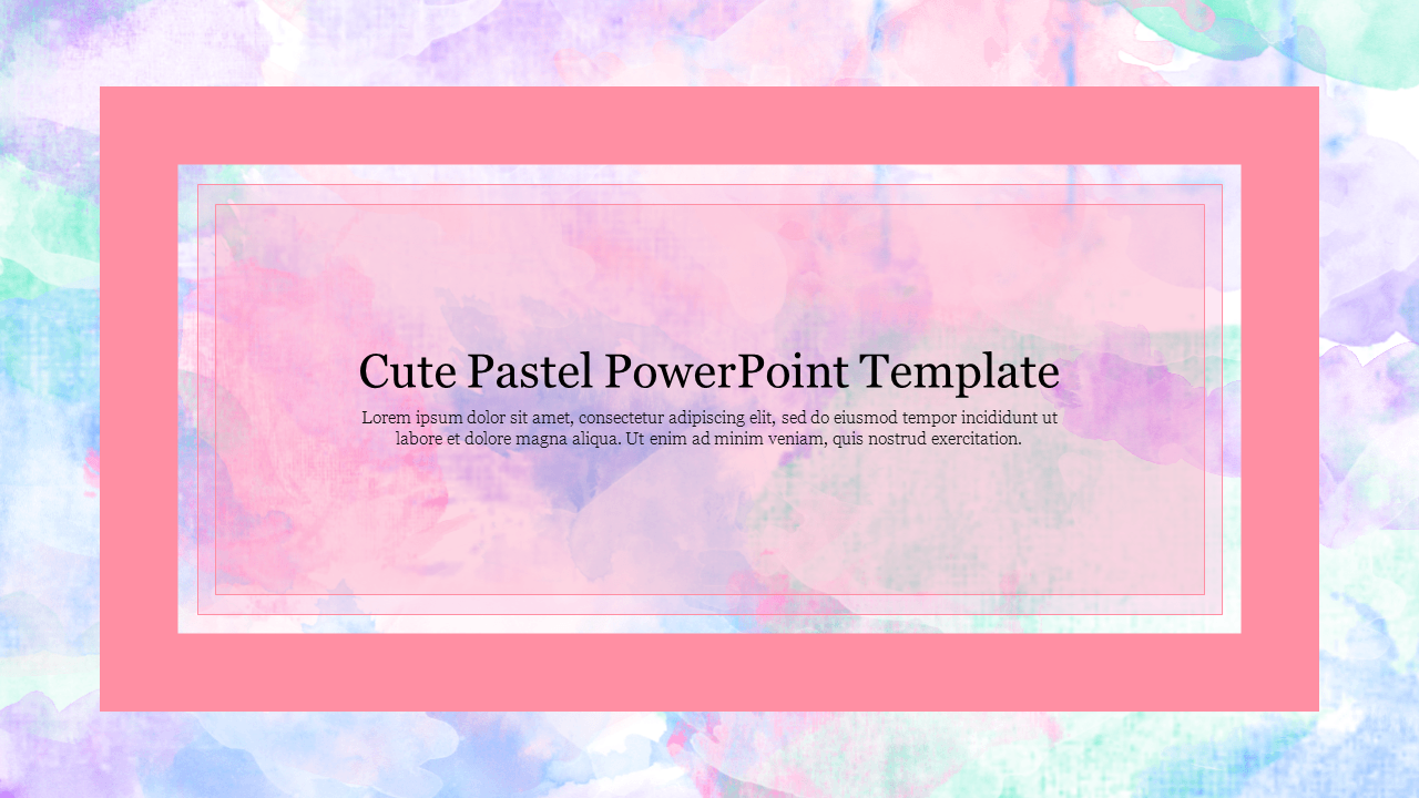 Cute Pastel PowerPoint Template